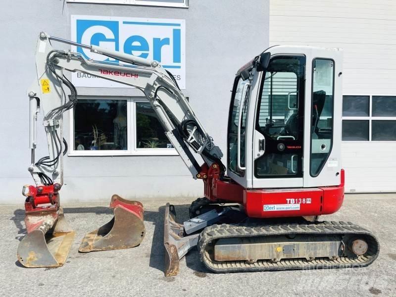 Takeuchi TB138FR Mini ekskavatörler, 7 tona dek