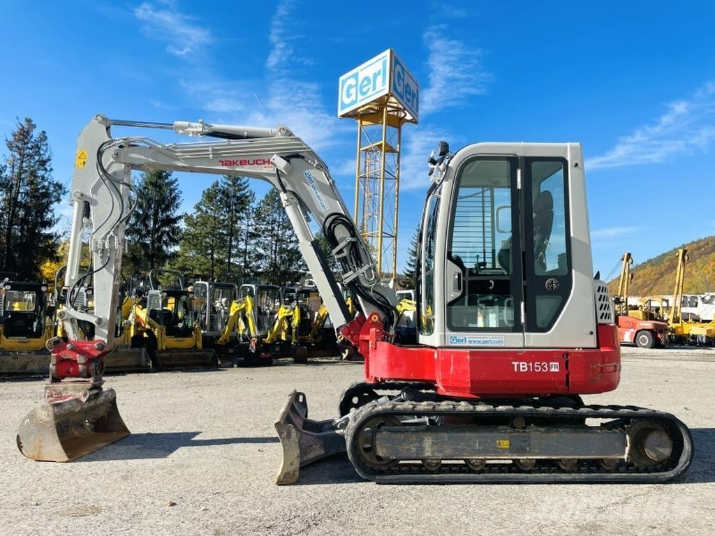 Takeuchi TB153FR Mini ekskavatörler, 7 tona dek