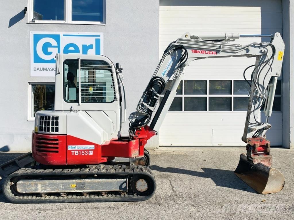 Takeuchi TB153FR Mini ekskavatörler, 7 tona dek