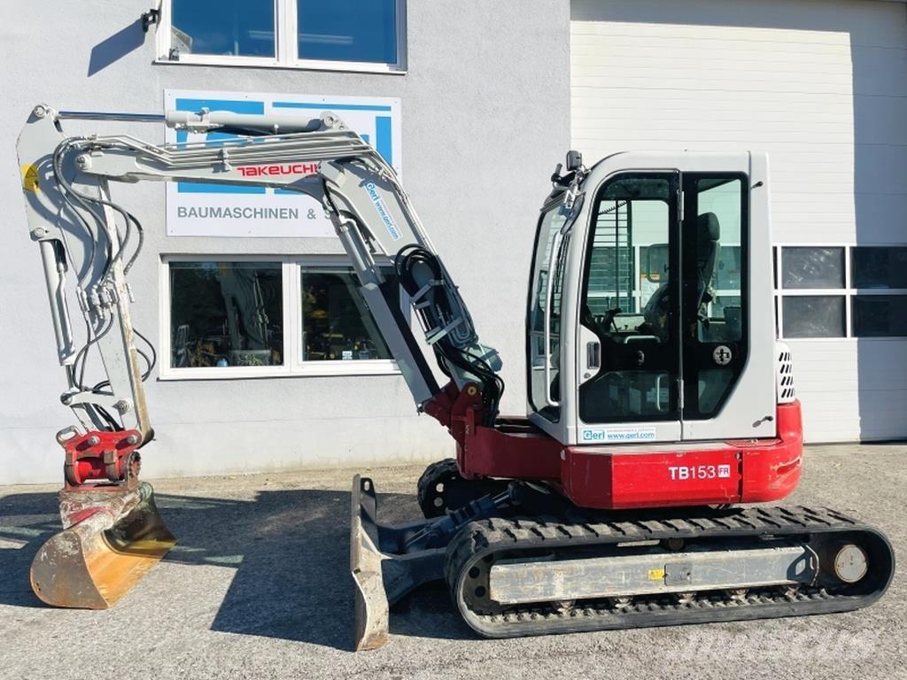 Takeuchi TB153FR Mini ekskavatörler, 7 tona dek