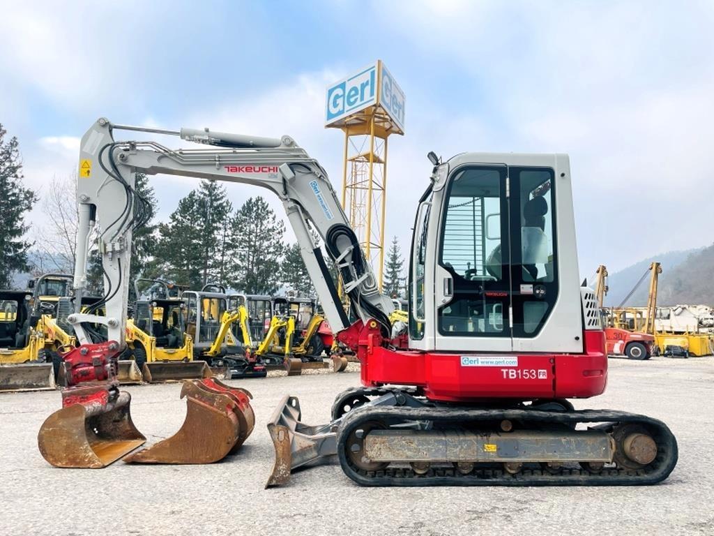 Takeuchi TB153FR Mini ekskavatörler, 7 tona dek