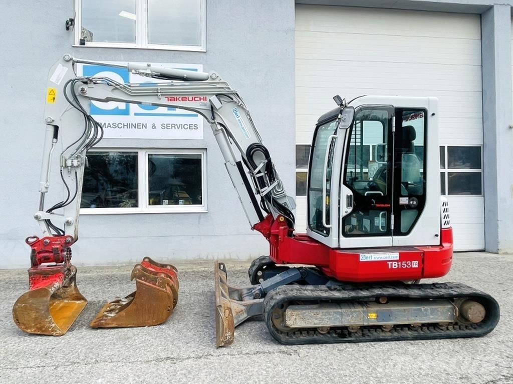 Takeuchi TB153FR Mini ekskavatörler, 7 tona dek