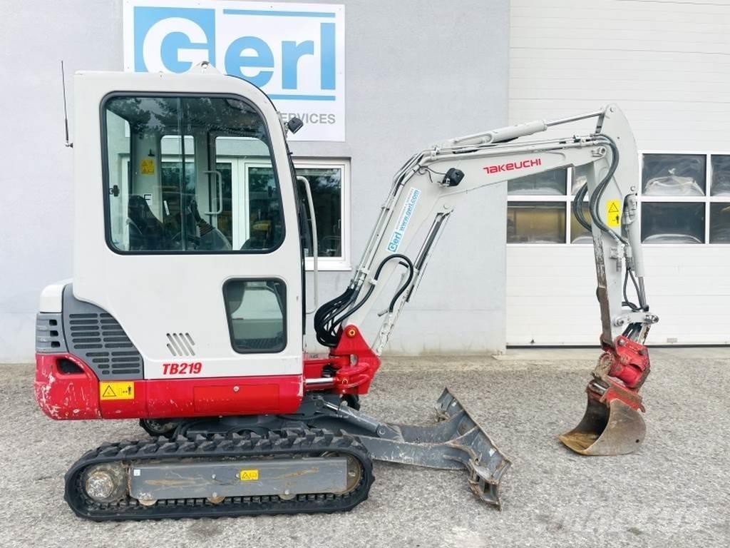 Takeuchi TB219 Mini ekskavatörler, 7 tona dek