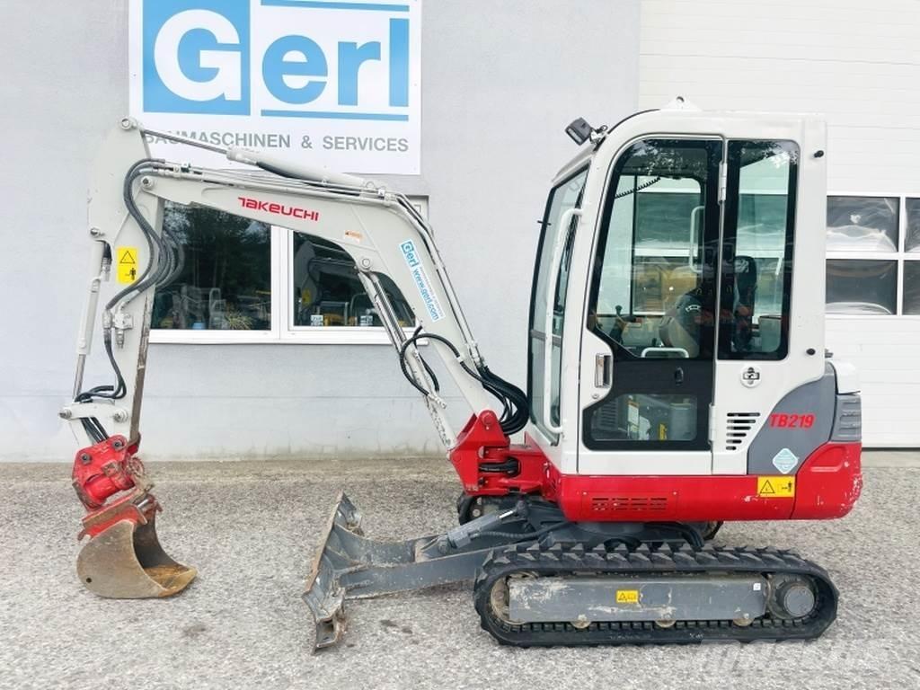 Takeuchi TB219 Mini ekskavatörler, 7 tona dek