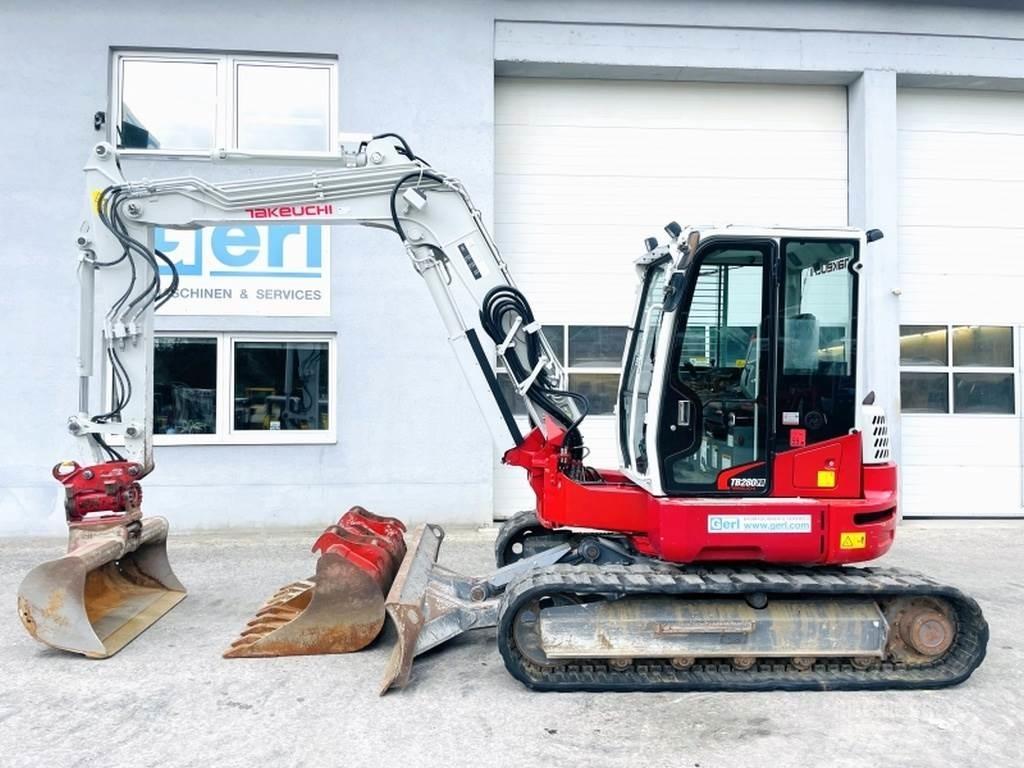 Takeuchi TB280FR Mini ekskavatörler, 7 tona dek