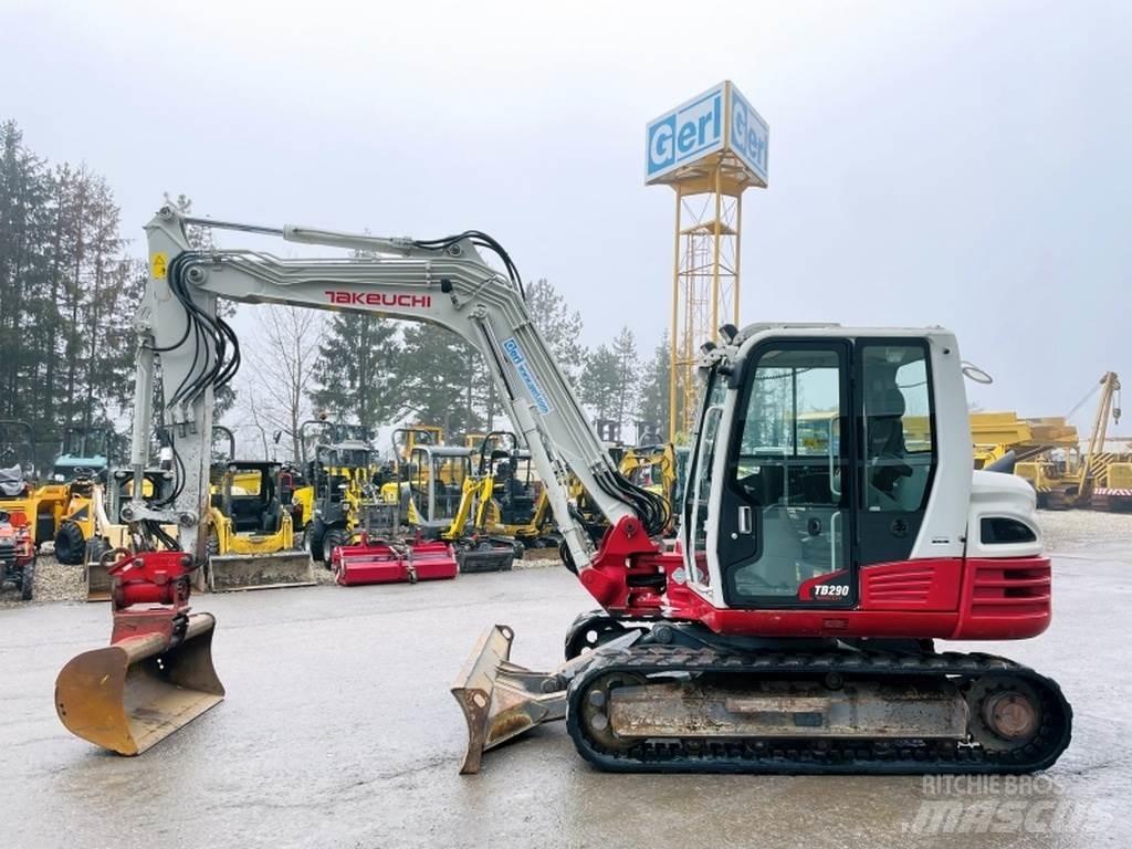 Takeuchi TB290 Mini ekskavatörler, 7 tona dek