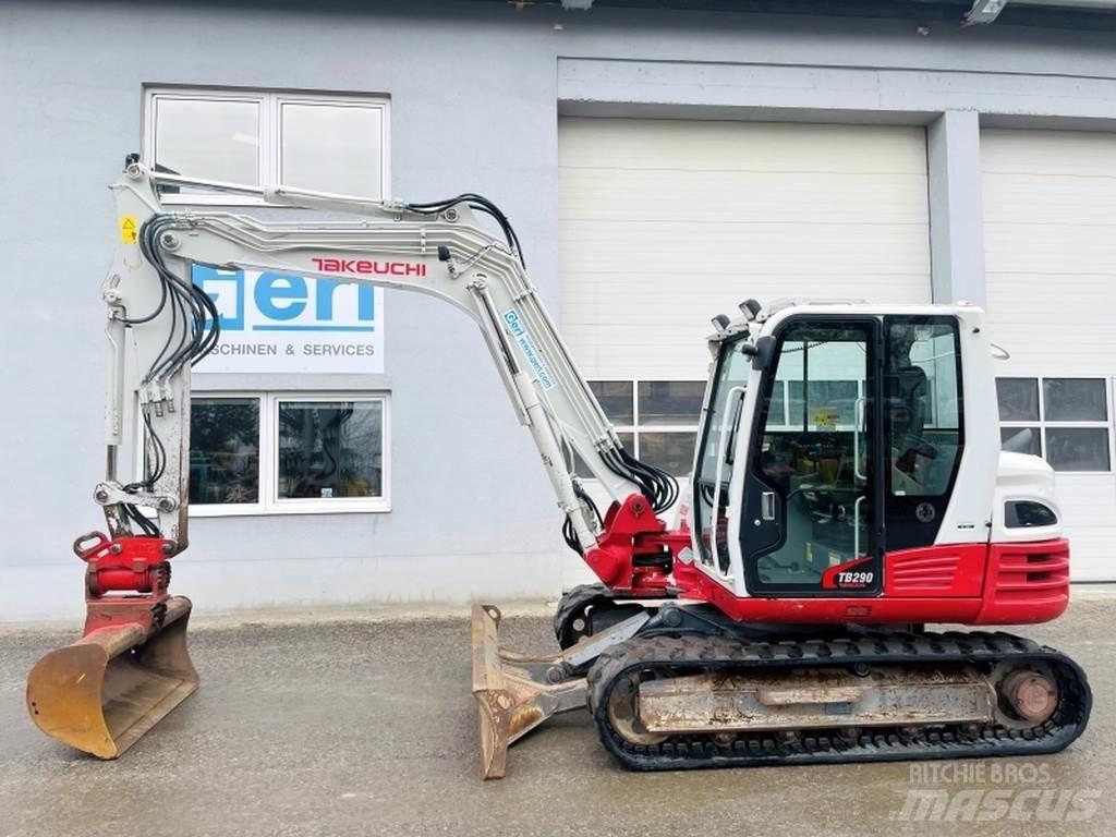 Takeuchi TB290 Mini ekskavatörler, 7 tona dek