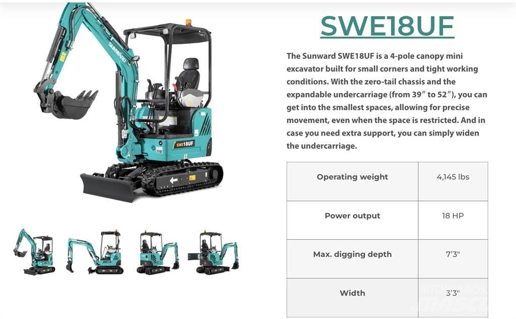 Sunward SWE18 Paletli ekskavatörler