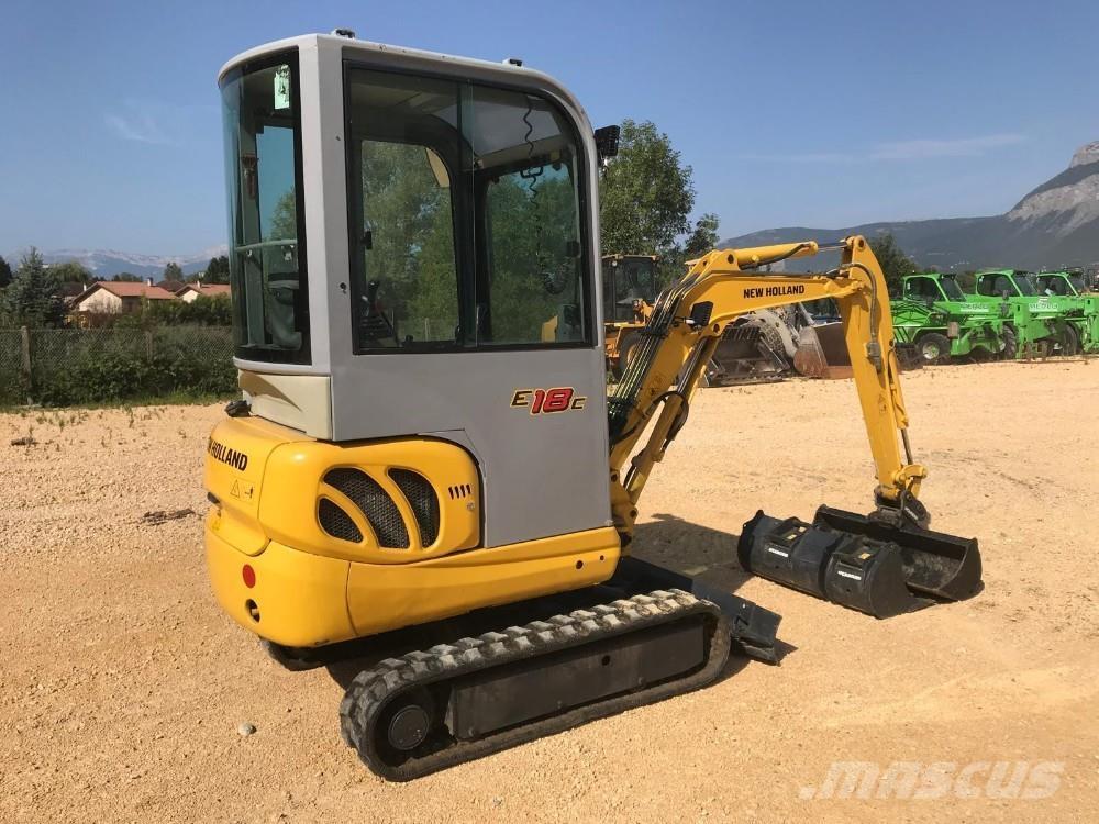 New Holland E18C Mini ekskavatörler, 7 tona dek