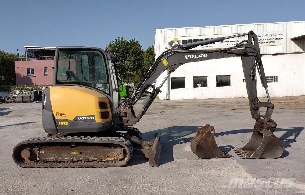 Volvo ECR50D Mini ekskavatörler, 7 tona dek