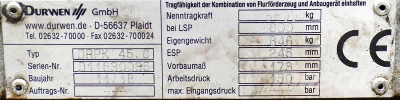 Durwen DRPK45C Digerleri