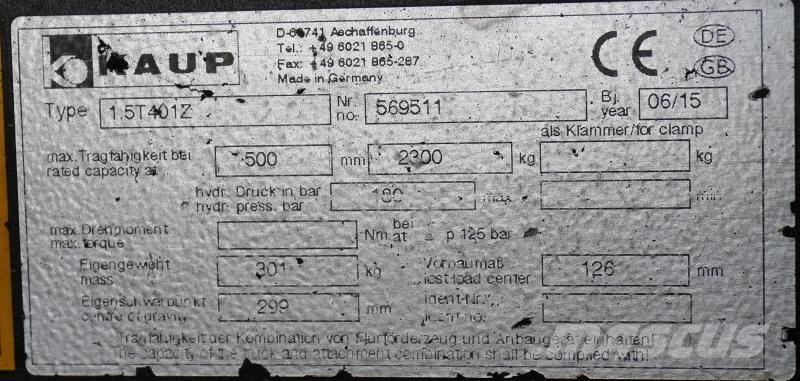 Kaup 1.5T401Z Diger parçalar