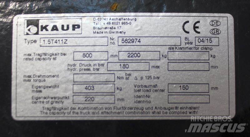 Kaup 1,5T411Z Diger parçalar