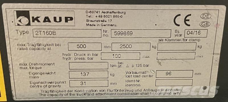 Kaup 2T160B Diger parçalar