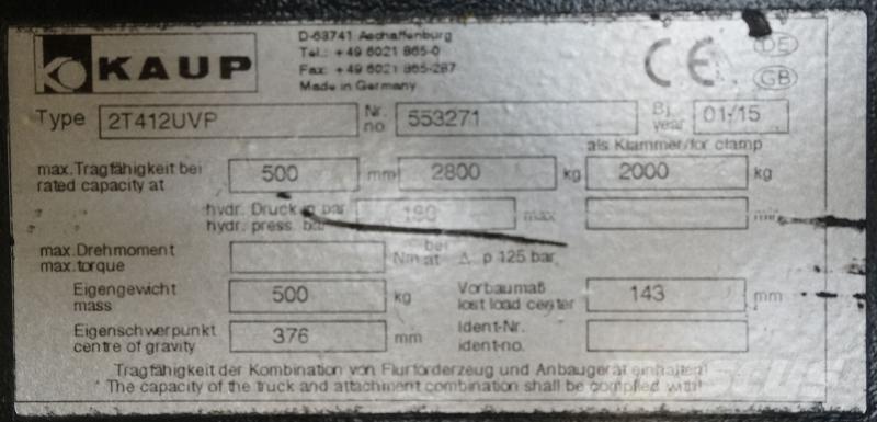 Kaup 2T412UVP Diger parçalar