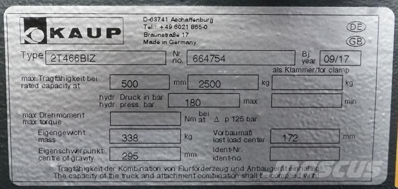 Kaup 2T466BIZ Other attachments and components