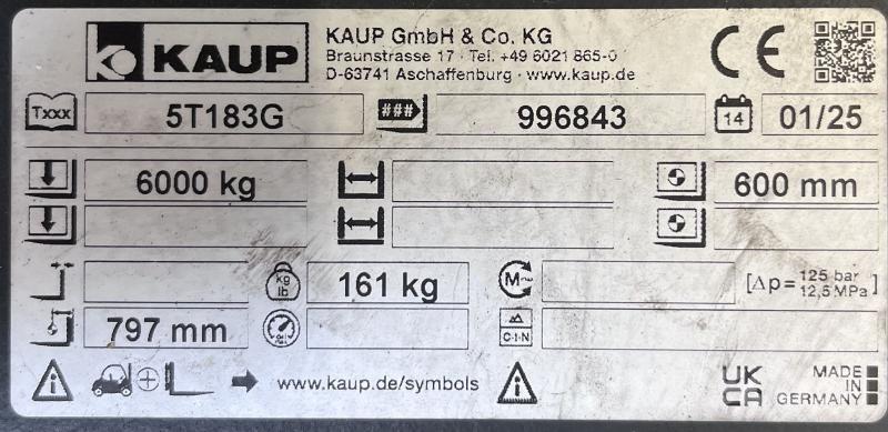 Kaup 5T183G Diger parçalar