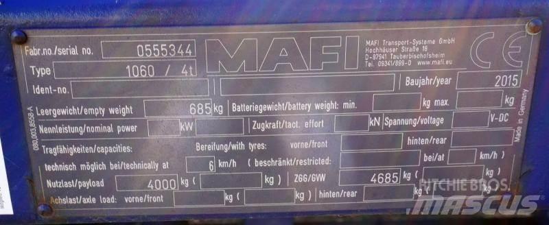 Mafi 1060 / 4t Flatbed römorklar