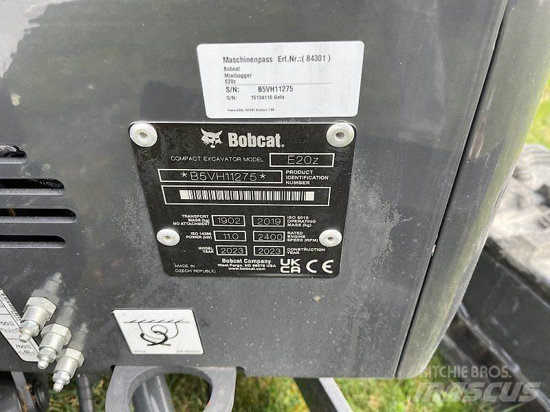 Bobcat E 20z Mini ekskavatörler, 7 tona dek