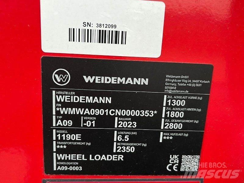 Weidemann 1190E Skid steer loderler