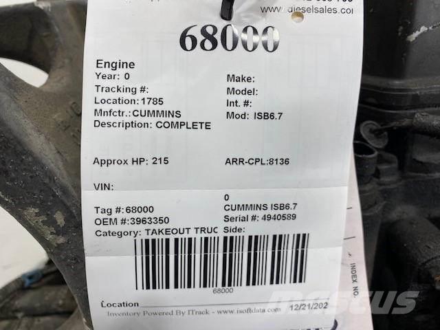 Cummins ISB6.7 Motorlar
