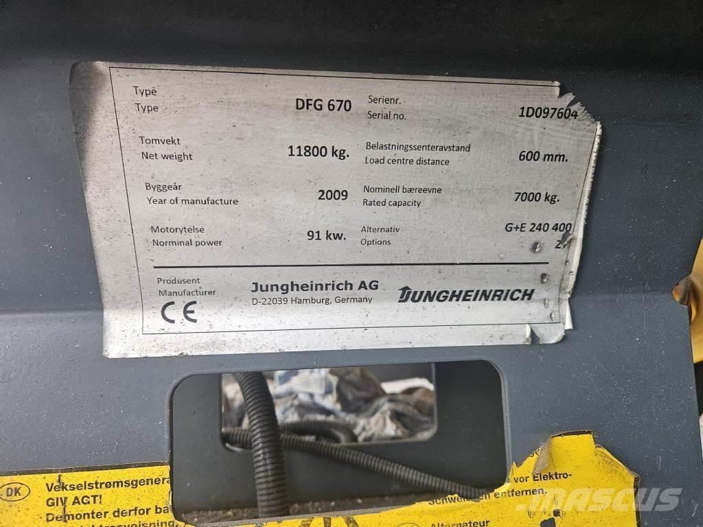 Jungheinrich DFG670 Dizel forkliftler