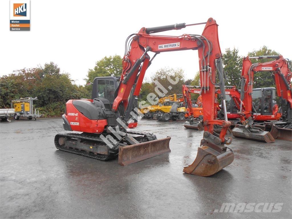 Kubota KX 080-4 Mini ekskavatörler, 7 tona dek