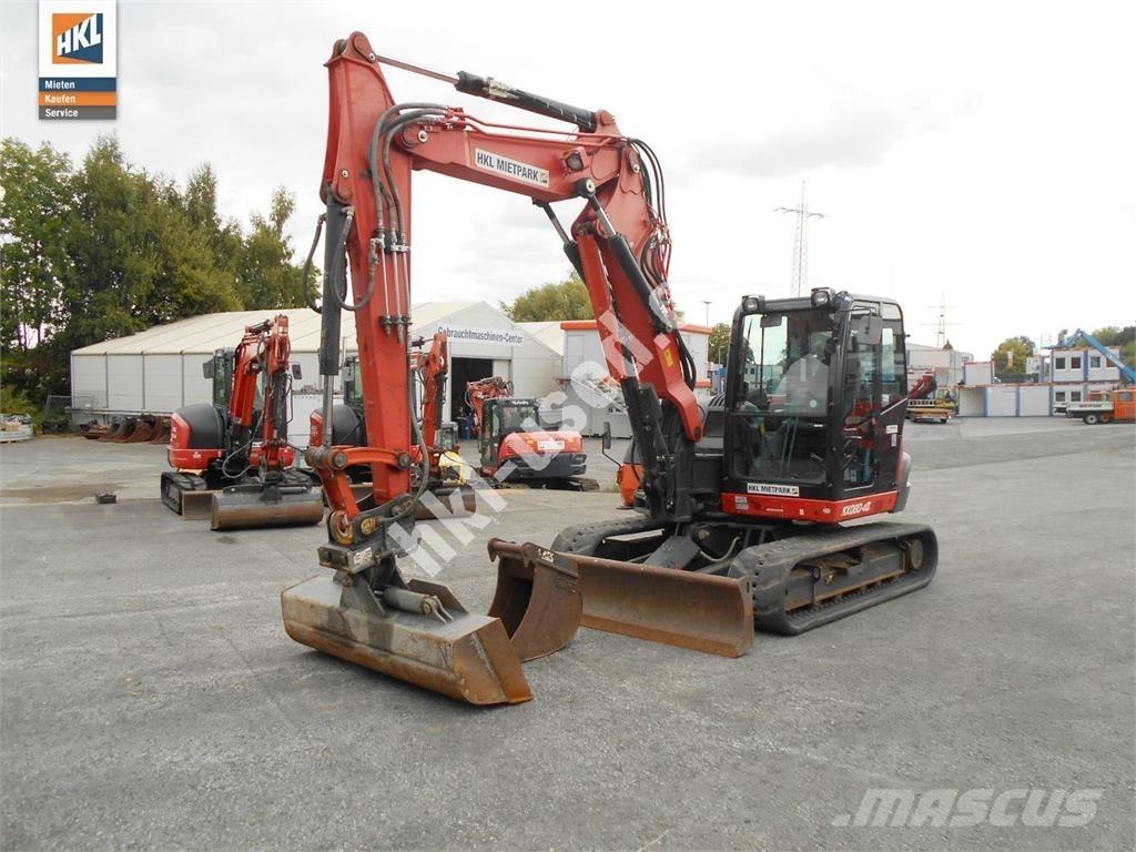 Kubota KX 080-4 Mini ekskavatörler, 7 tona dek