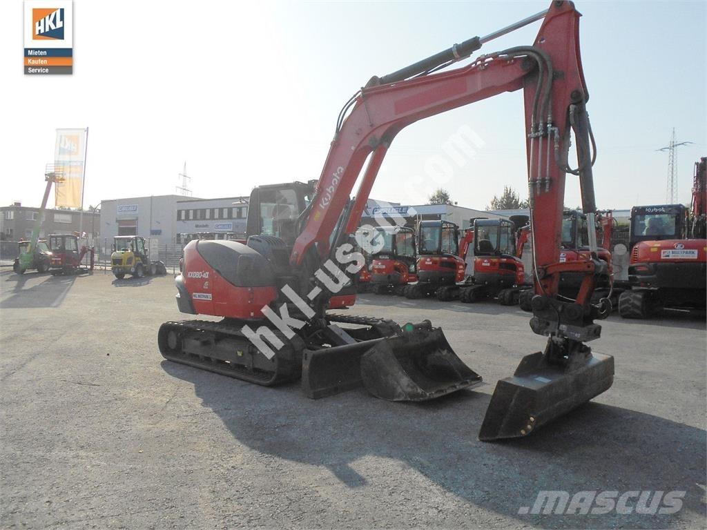 Kubota KX 080-4 Mini ekskavatörler, 7 tona dek