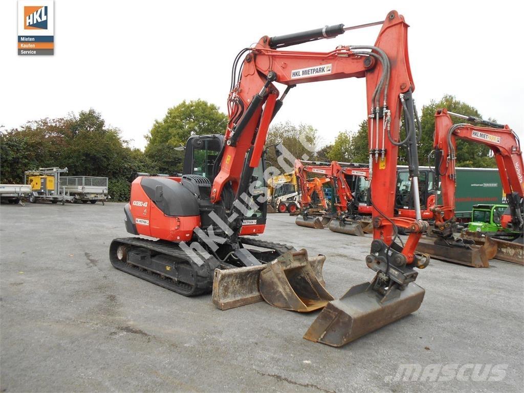 Kubota KX 080-4 Mini ekskavatörler, 7 tona dek
