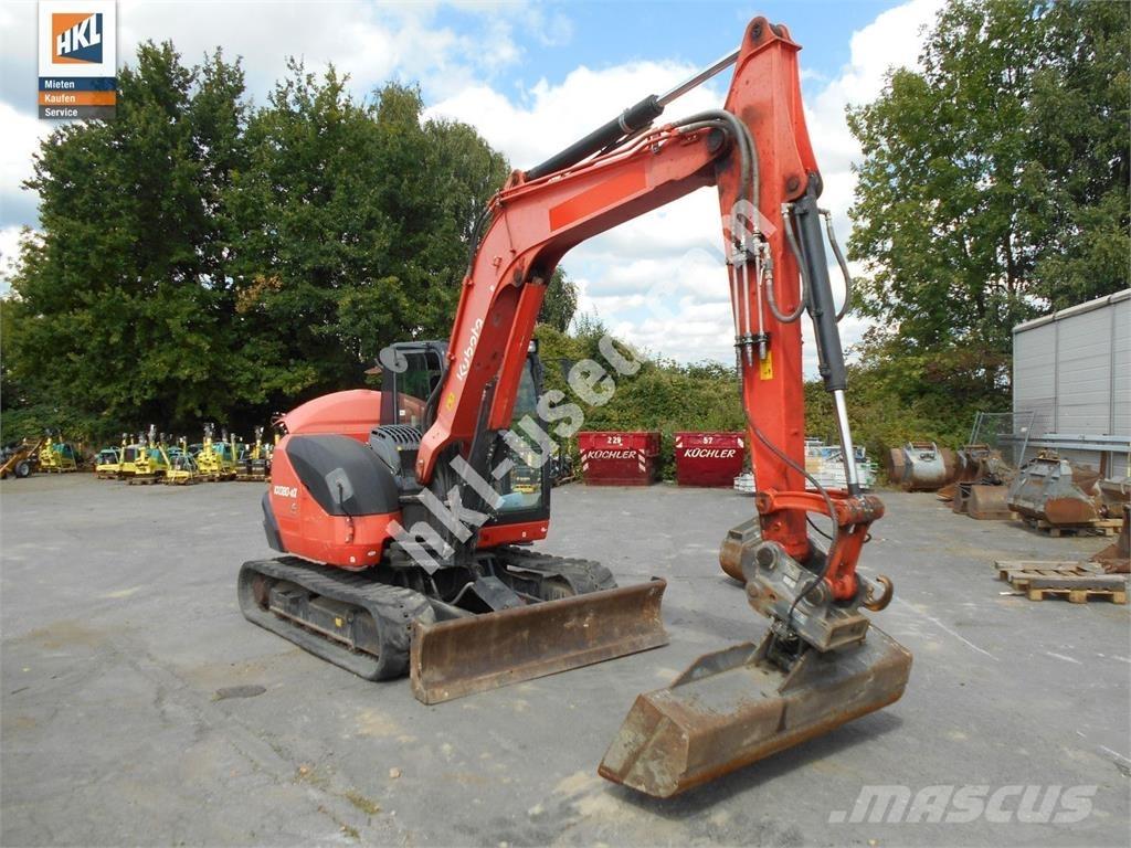 Kubota KX 080-4 Mini ekskavatörler, 7 tona dek