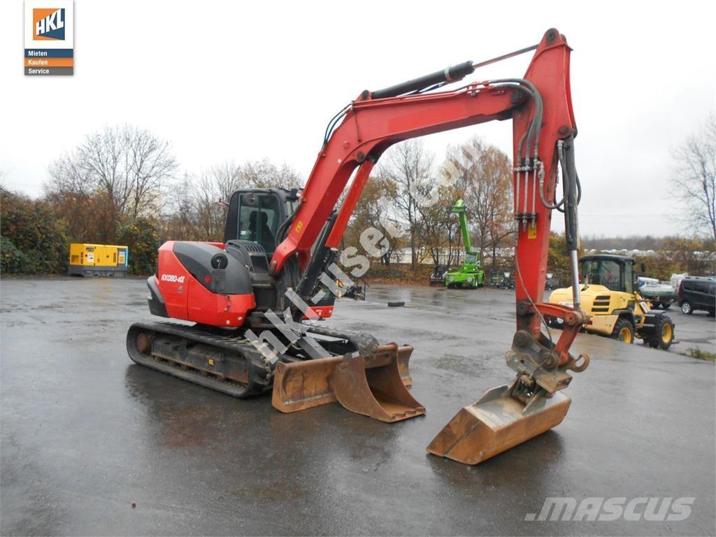 Kubota KX 080-4 Mini ekskavatörler, 7 tona dek