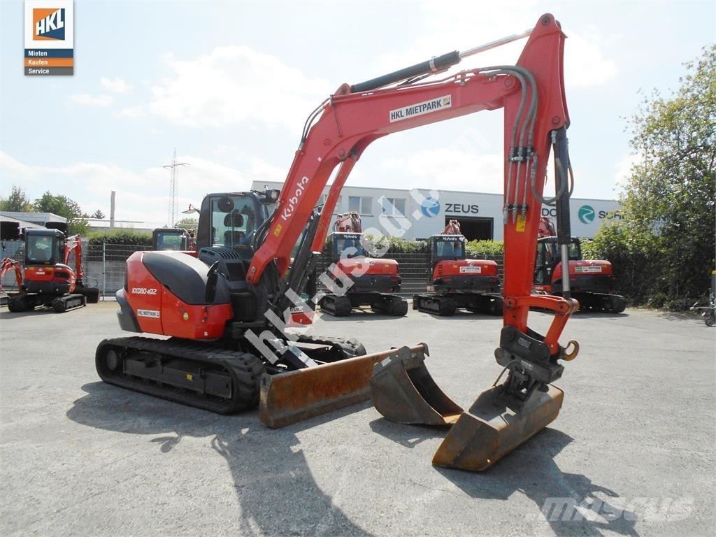 Kubota KX 080-4 Mini ekskavatörler, 7 tona dek