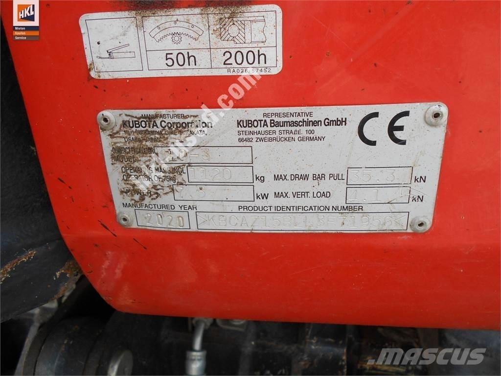 Kubota U 10-3 Mini ekskavatörler, 7 tona dek