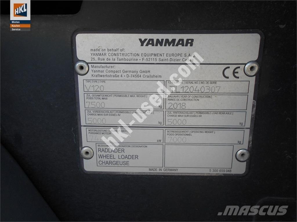 Yanmar V 120 Tekerlekli yükleyiciler