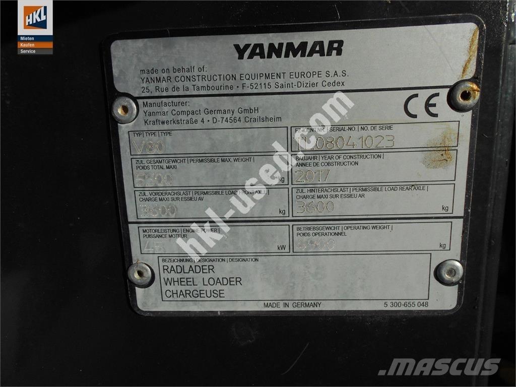 Yanmar V 80 Tekerlekli yükleyiciler