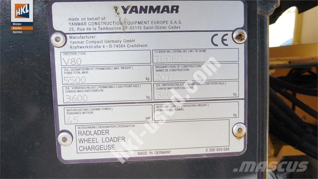 Yanmar V 80 Tekerlekli yükleyiciler