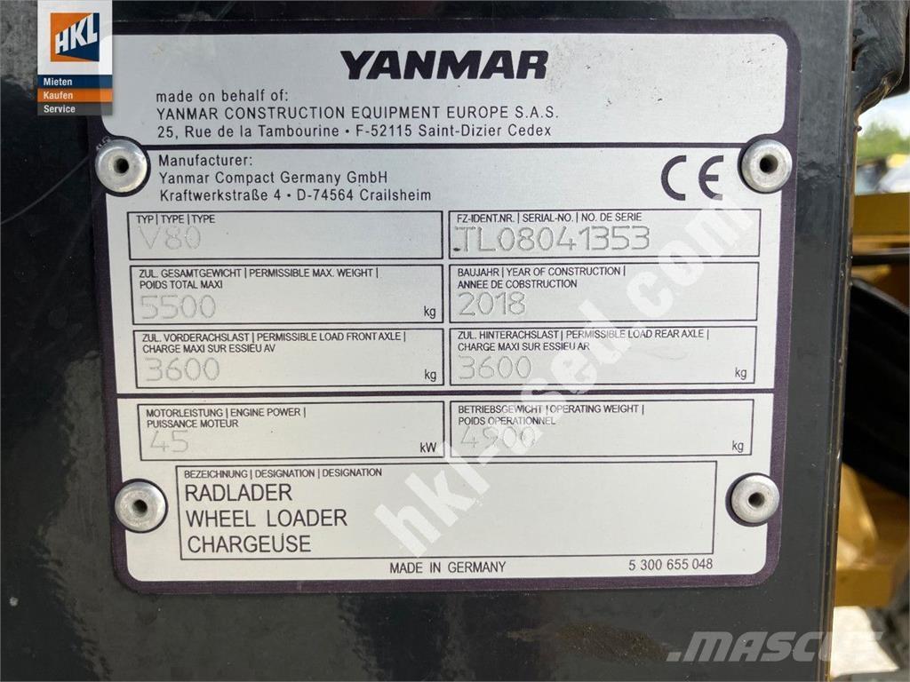Yanmar V 80 Tekerlekli yükleyiciler