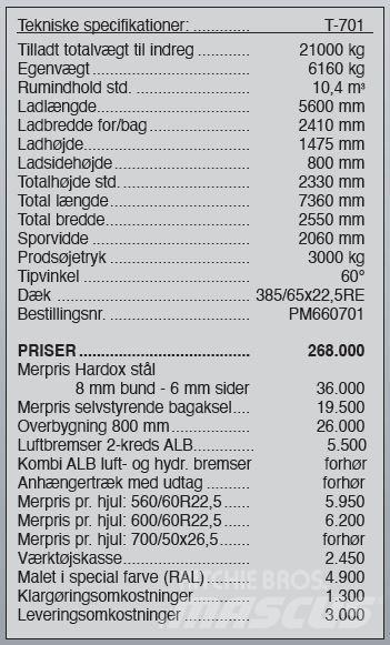Pronar T-701 Diger yol bakim makinalari