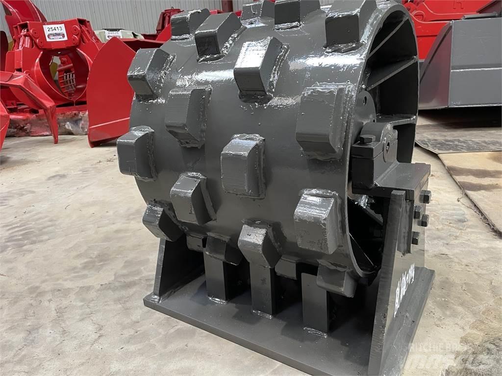  450 mm kompaktorhjul Pnömatik lastikli silindirler