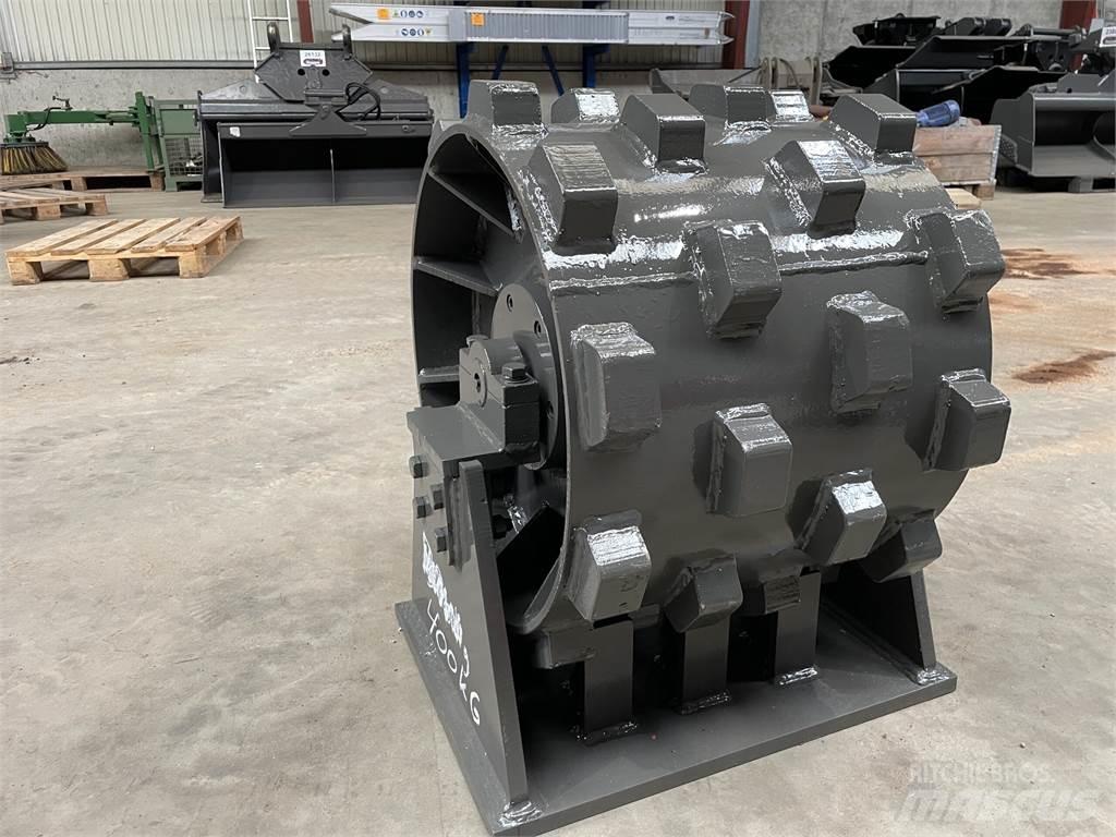  470 mm kompaktorhjul Pnömatik lastikli silindirler