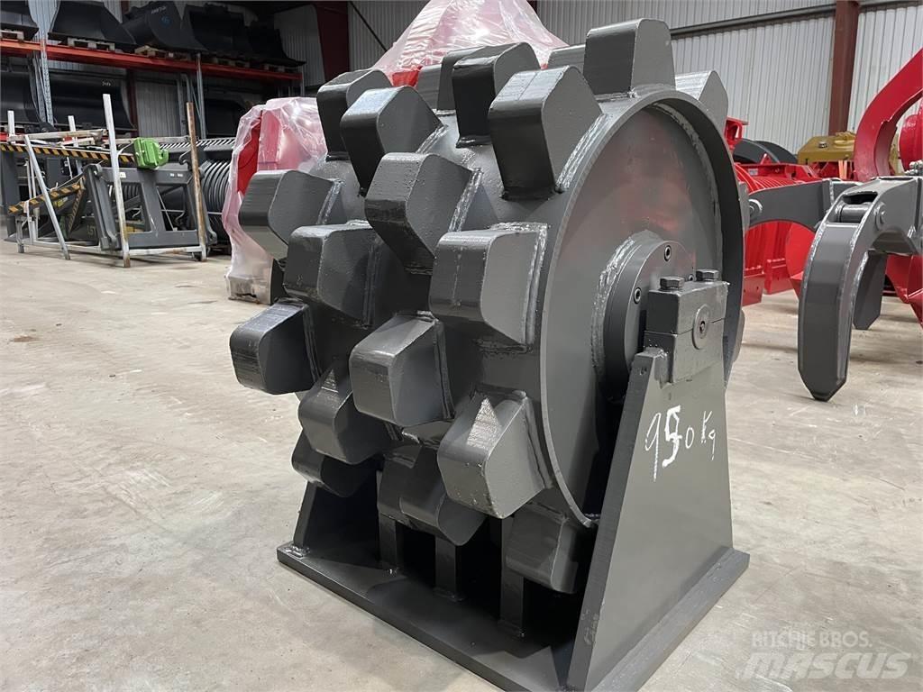  570 mm kompaktorhjul Pnömatik lastikli silindirler