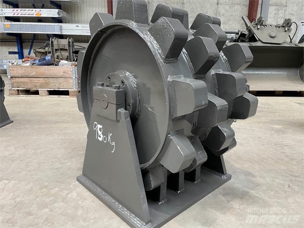  570 mm kompaktorhjul Pnömatik lastikli silindirler