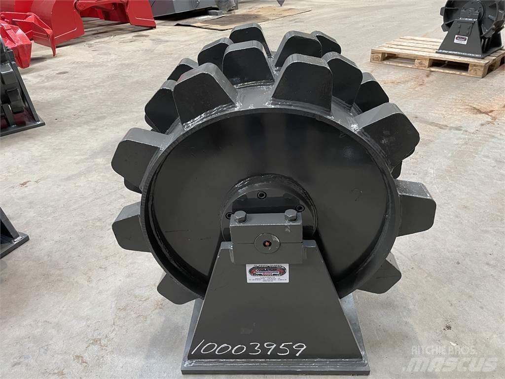  570 mm kompaktorhjul Pnömatik lastikli silindirler