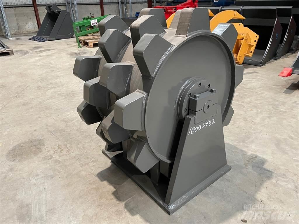  650 mm Kompaktorhjul Pnömatik lastikli silindirler