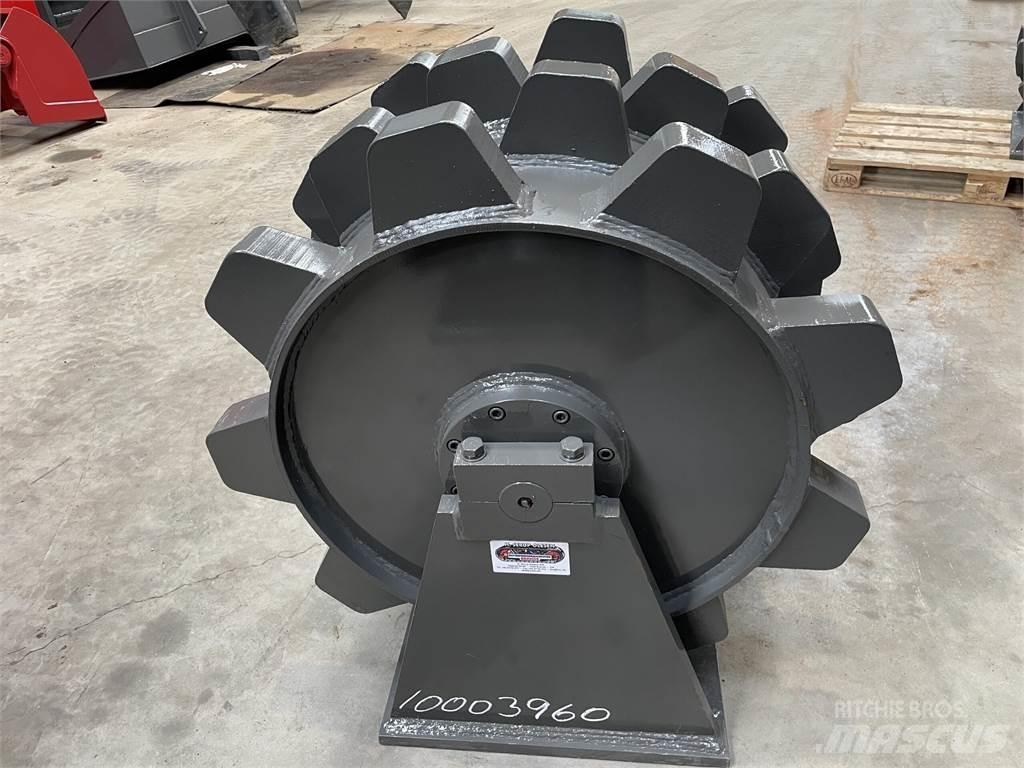  650 mm kompaktorhjul Pnömatik lastikli silindirler