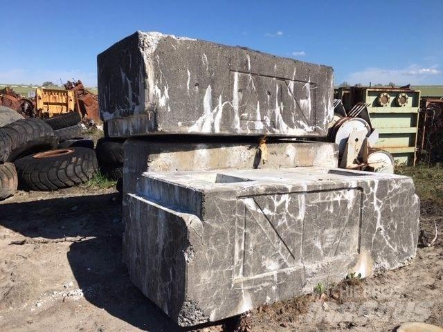  Ballastvægte 3 stk. - 3500 kg Vinç parçalari