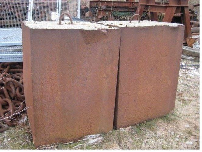  Ballastvægte 4 stk. - 2300 kg Vinç parçalari