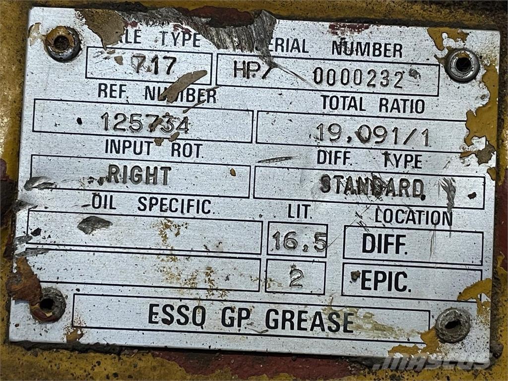  Frontaksel ex. Hydrema 906 Akslar