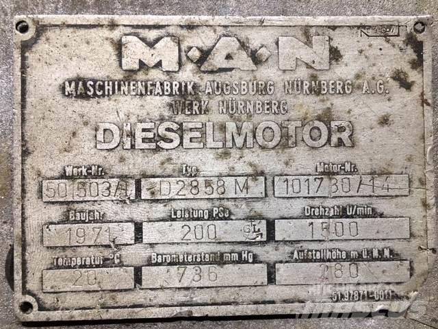 MAN D2858M V8 motor Motorlar